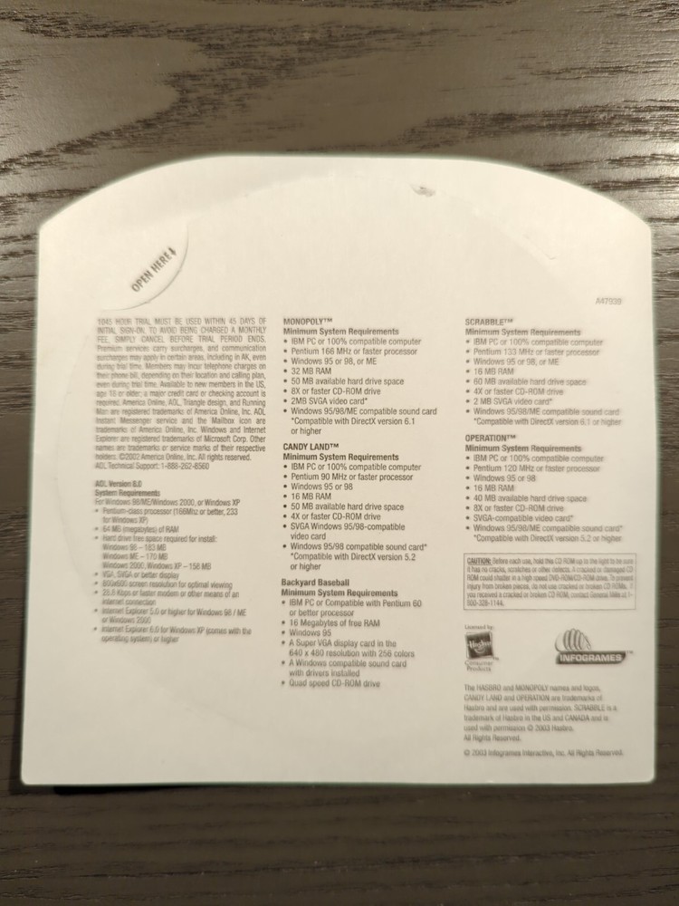 Operation AOL CD - General Mills - NEW