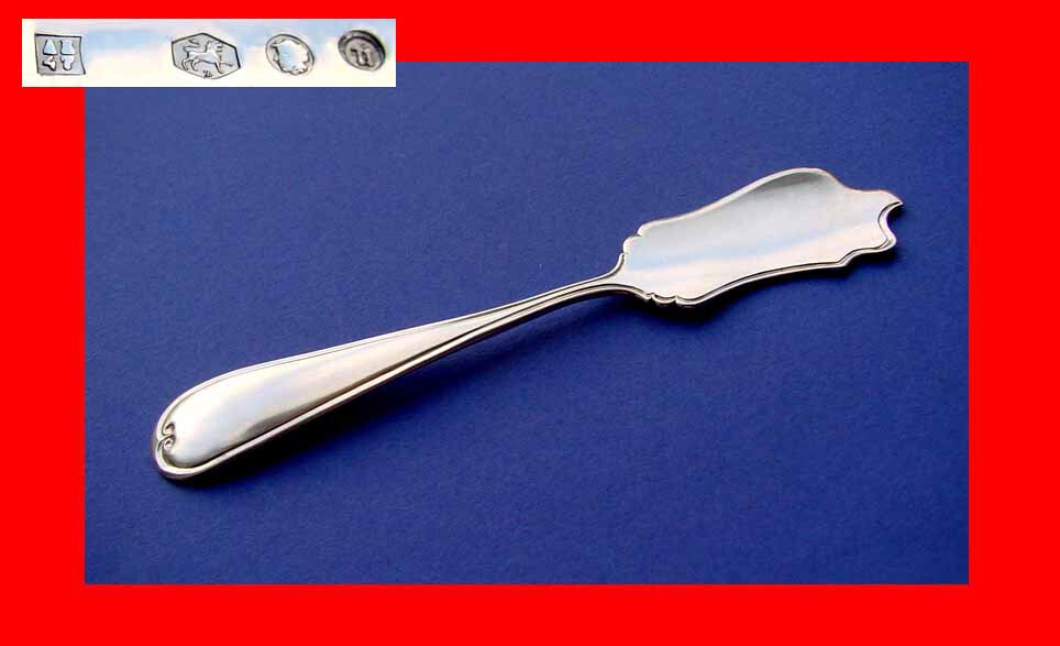 Rare Pate Server/ Caviar Server, Silver, around 1872 A724
