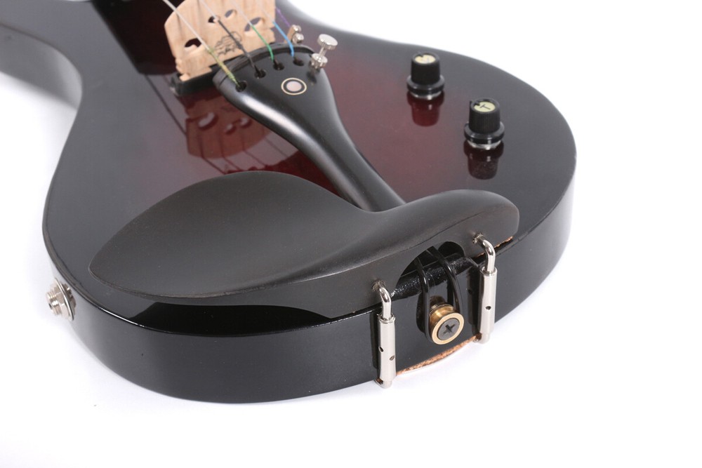 Advanced 5strings Electric Violin 4/4 Guitar Shape Nice Tone Free Case #EV20