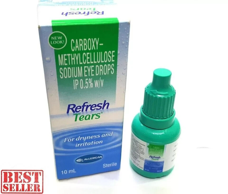 3 X 10ml Refresh Tears Lubricant Eye Drops ,Dryness & Irritation