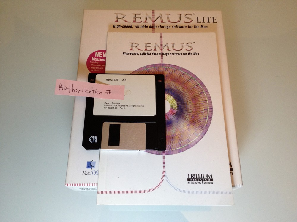 Adaptec Trillium Research REMUS Raid software (Version 1.4)(Mac)(944200 Rev-E)