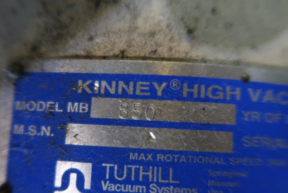 Tuthill 2-Stage Rotary Vane Vacuum Pump System Skid