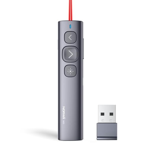 Norwii N95 Clicker for PowerPoint Presentation Remote Wireless Laser Pointer