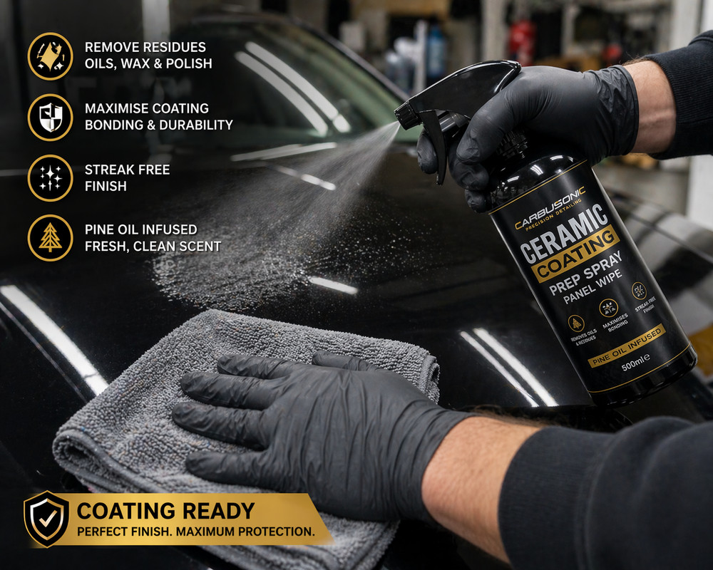 Carbusonic Ceramic Coating Prep Spray Panel Wipe Surface Cleaner Wax Remover