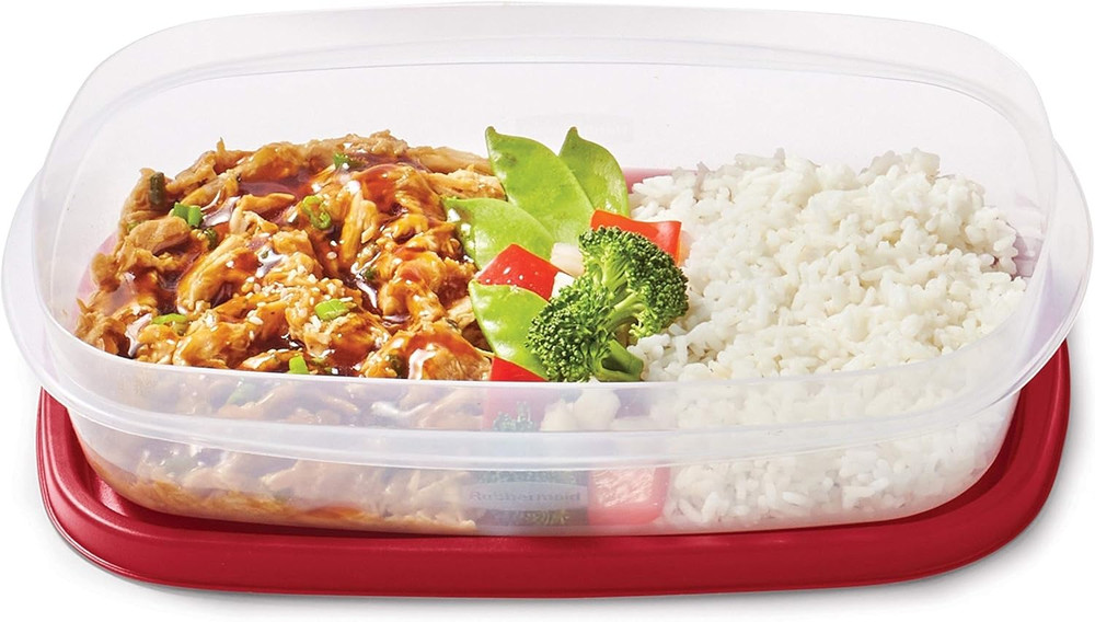 Easyfindlids Meal Prep Containers 5.5 Cup Red