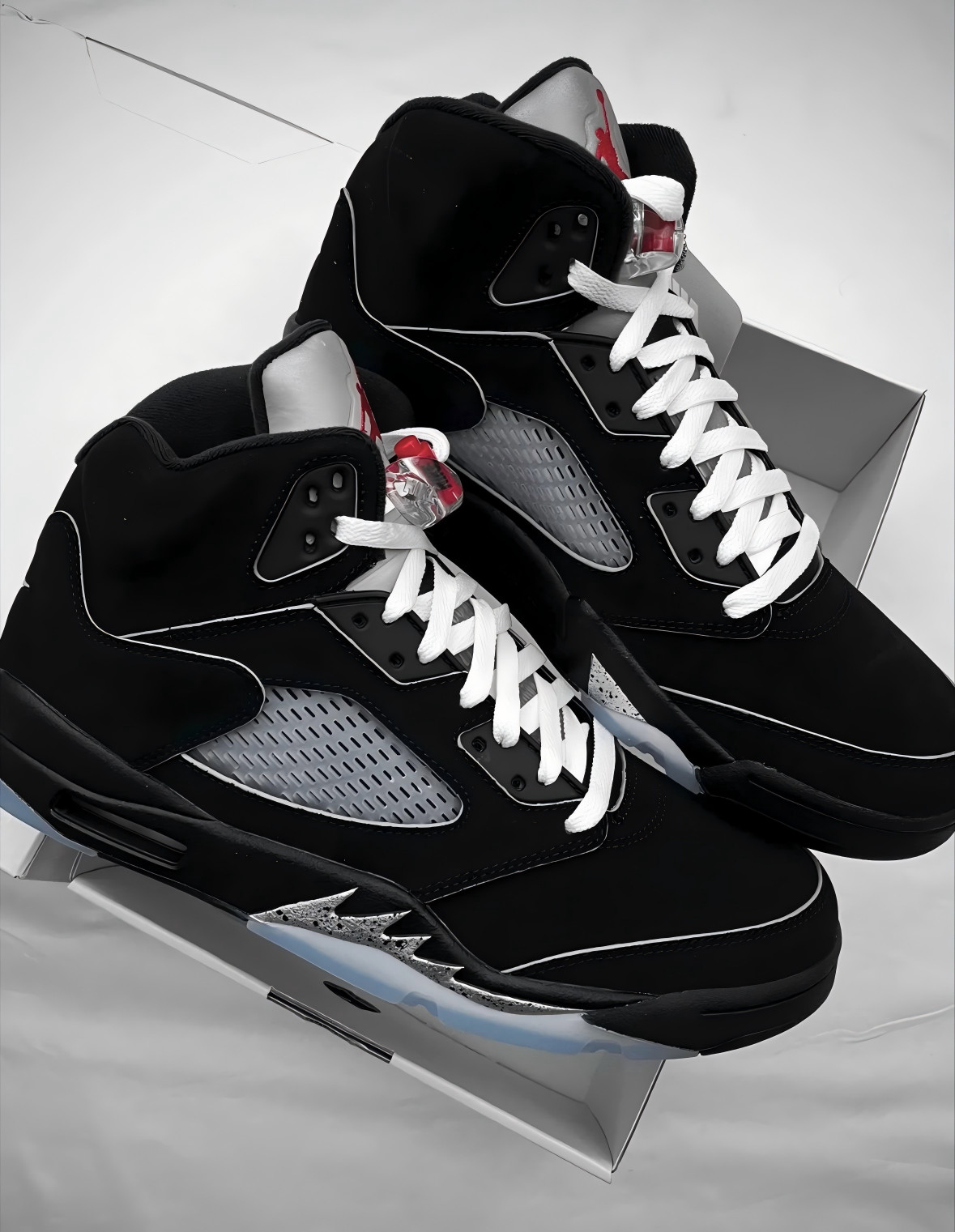 Jordan 5 "BLACK METALLIC REIMAGINED" Men's Basketball Shoes High Top
