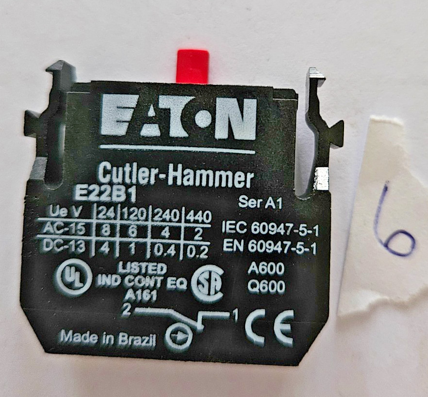 EATON Cutler-Hammer E22B1 Contact Ser A1