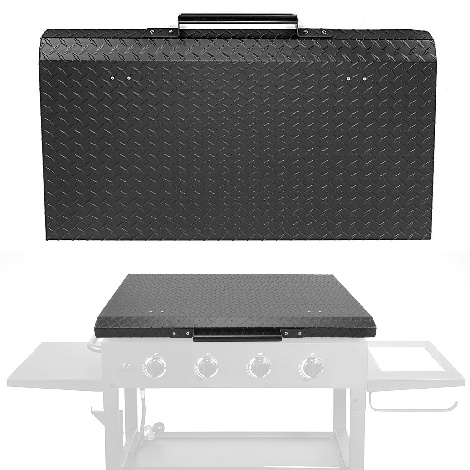 Outdoor 36" Hinged Hard Cover Lid 36 Inch Aluminum DP For Blackstone Griddle