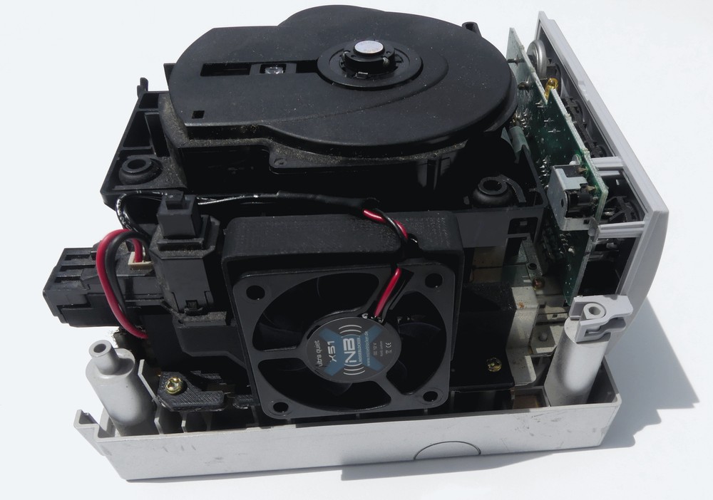 GameCube 50mm Fan Adapter Complete Replacement Kit Bracket + Fan + Cable