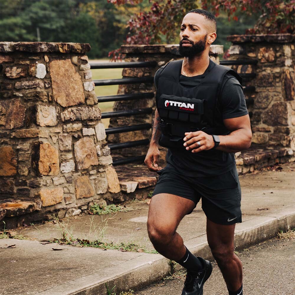 Titan Fitness Elite Series 50 LB Adjustable Weight Vest, (20) 2.5 LB Ingots