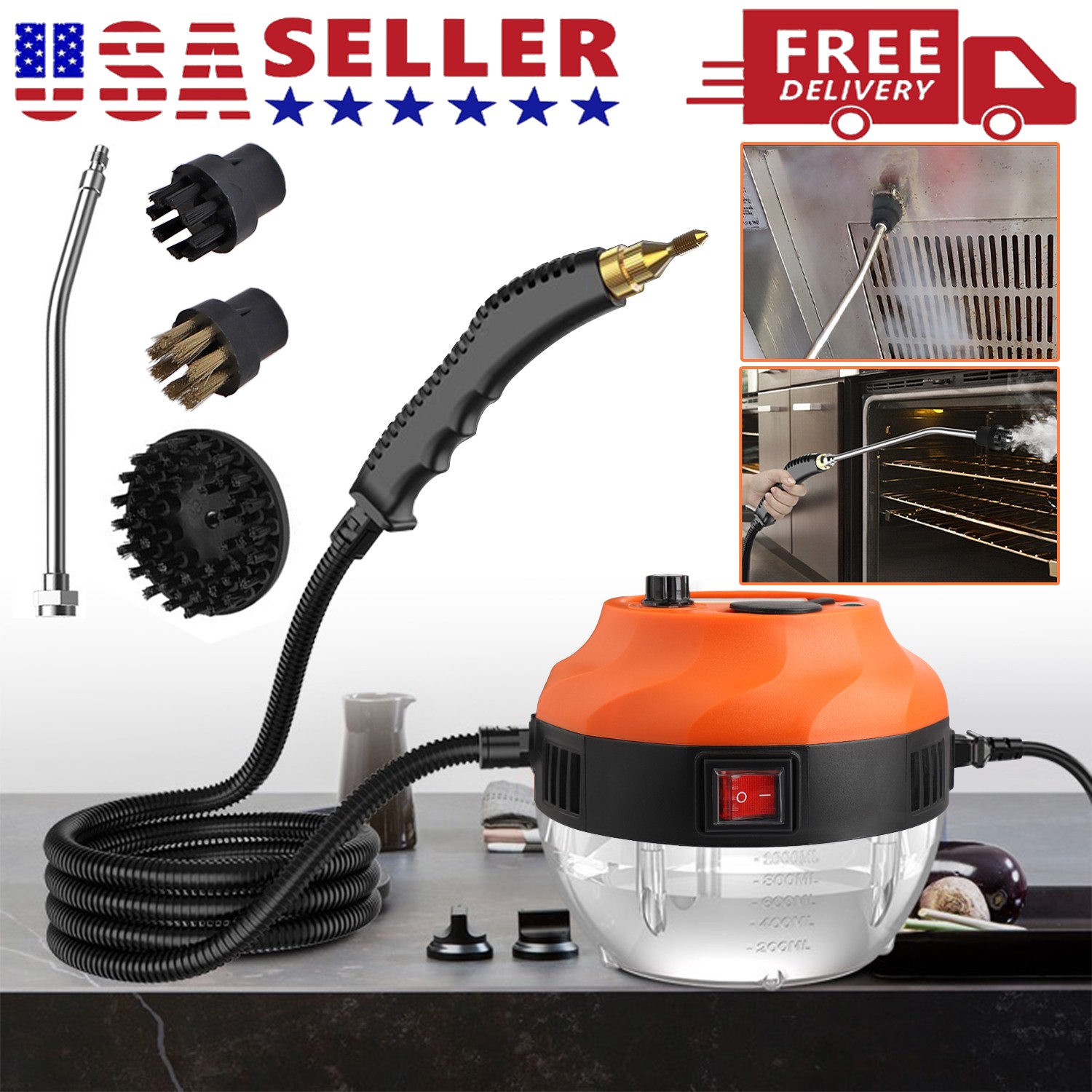 3800W Handheld Steam Cleaner High Pressure Household Car Steam Cleaning Machine