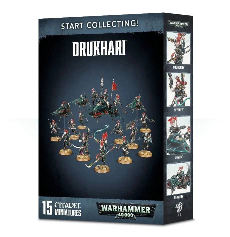 Warhammer 40K Start Collecting! Drukhari Dark Eldar - New, OOP