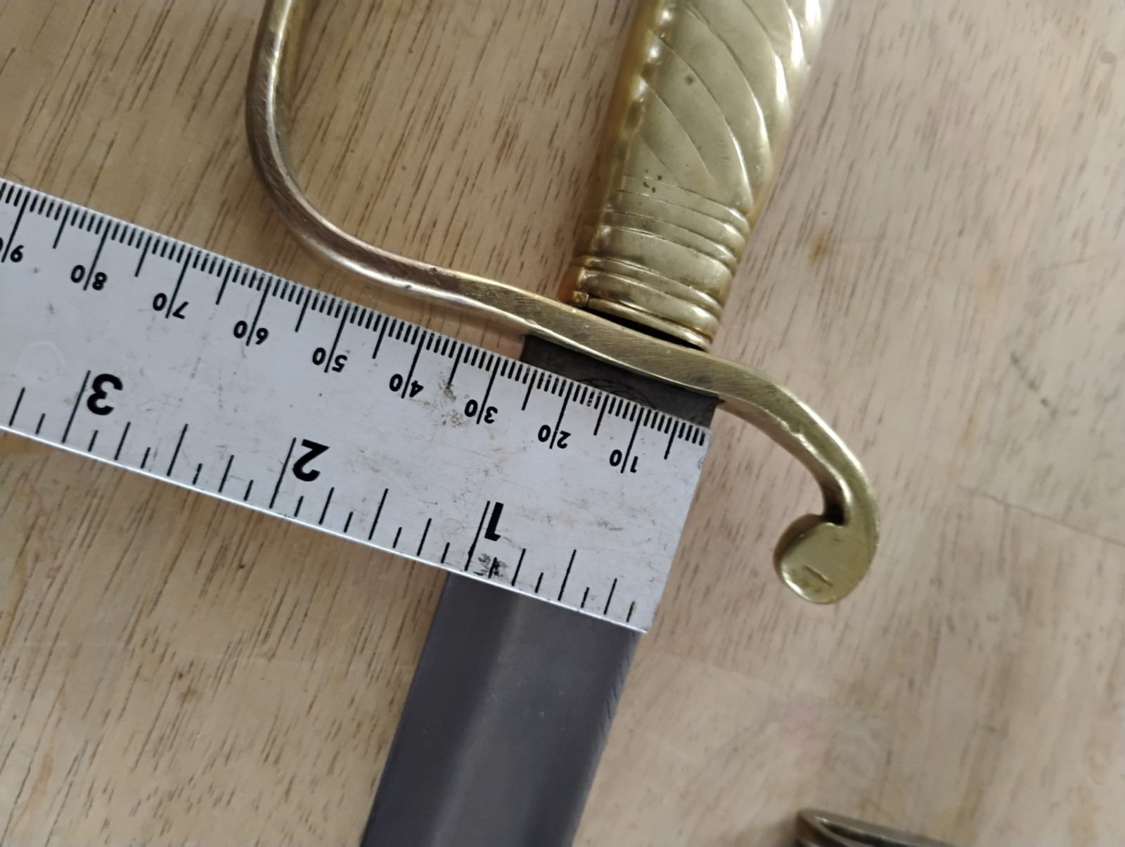 GERMAN SWORD RARE POLICE BRIQUET SHORT SWORD w/SCABBARD ARGENTINA CONTRACT