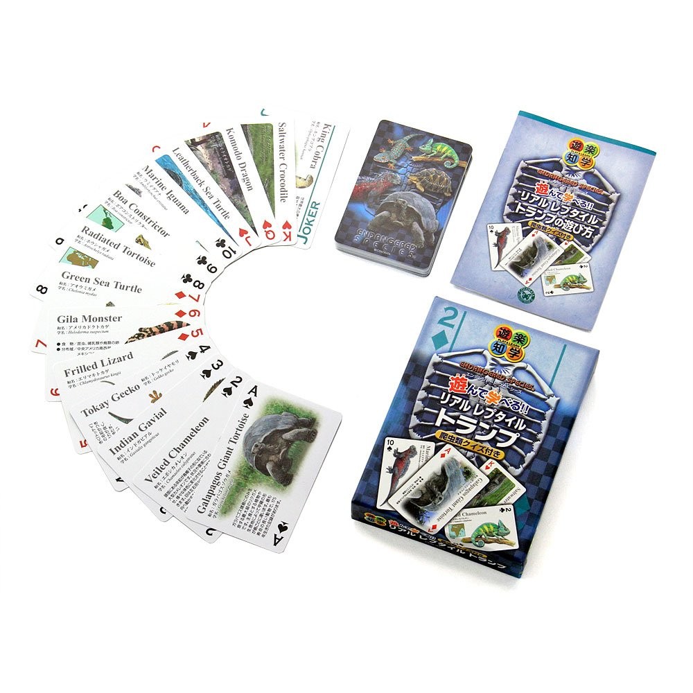 COLORATA Real Reptile Playing Cards