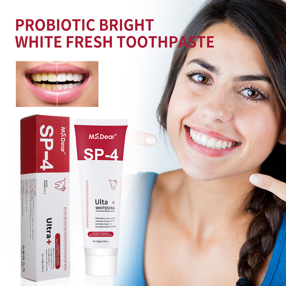 2xSip-4 Toothpaste, Whitening Sp-4 Toothpaste Bright White Toothpaste Toothpaste