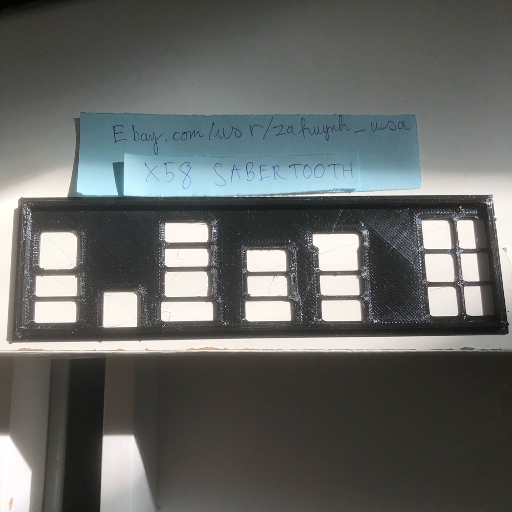 Asus X58 Sabertooth IO Shield, 3D Printed, I/O Backplate