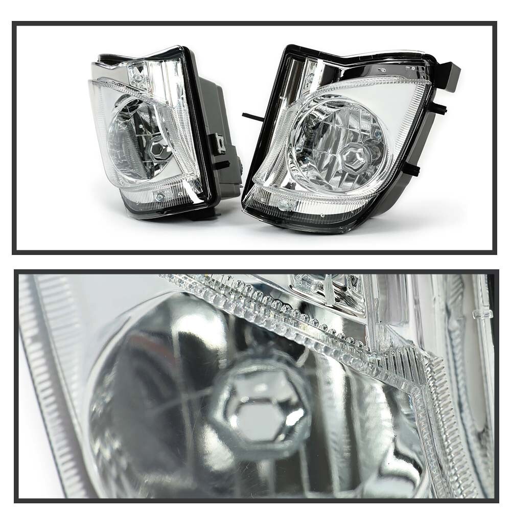 Pair Fog Lights For 2006-2010 Lexus IS250 IS350 Clear Lens Bumper Lamp HB4 Bulbs