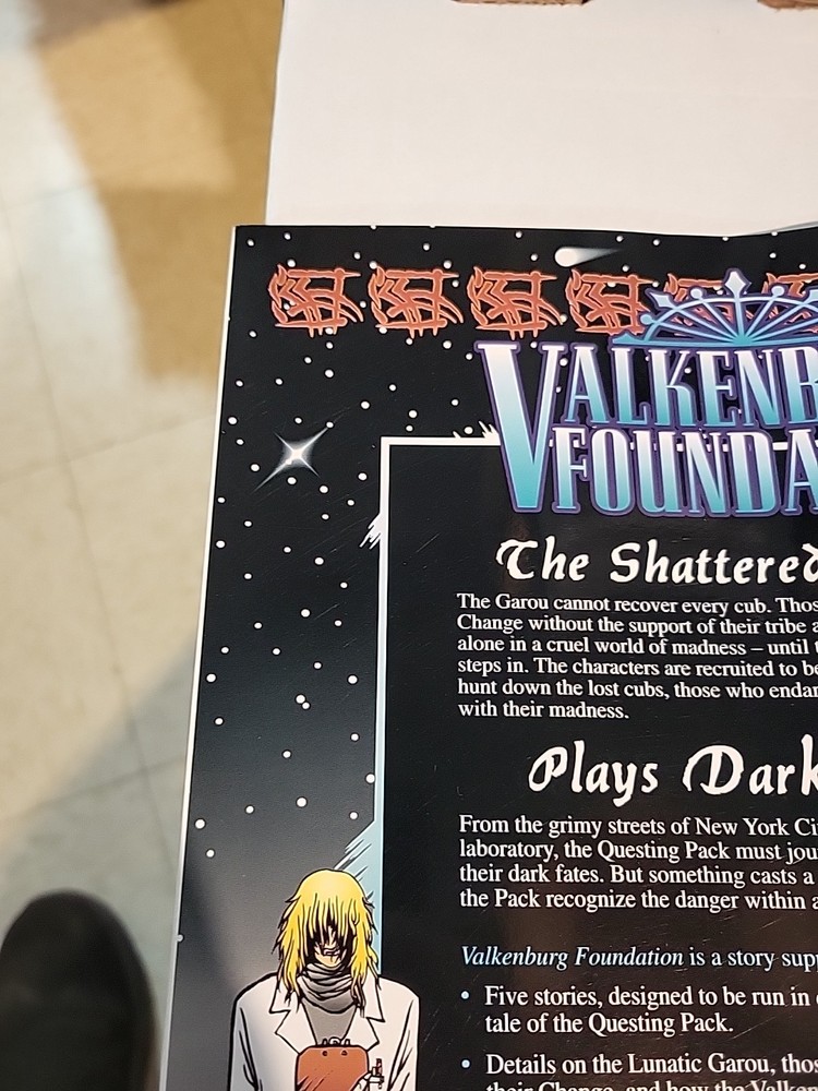 Werewolf the Apocalypse RPG Valkenburg Foundation White Wolf