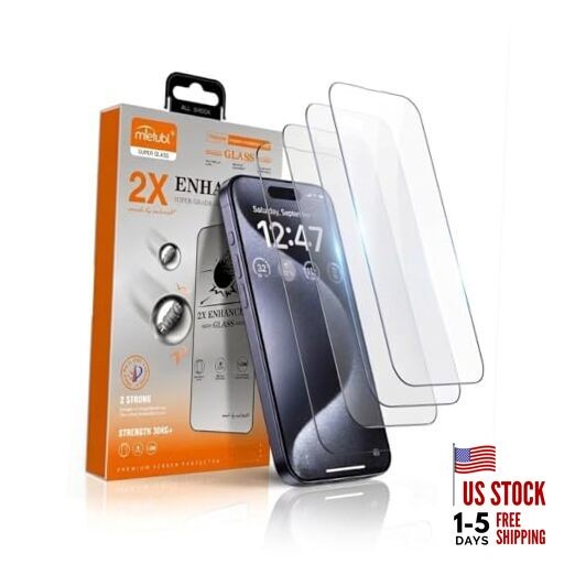2X Enhance Screen Protector compatible with 1-iPhone13 /13 Pro /14 /16E