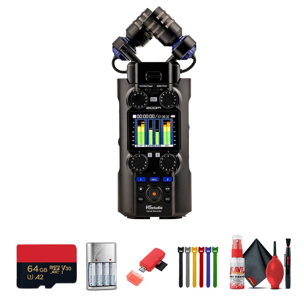 Zoom H5studio 4-Track Handy Recorder Bundle