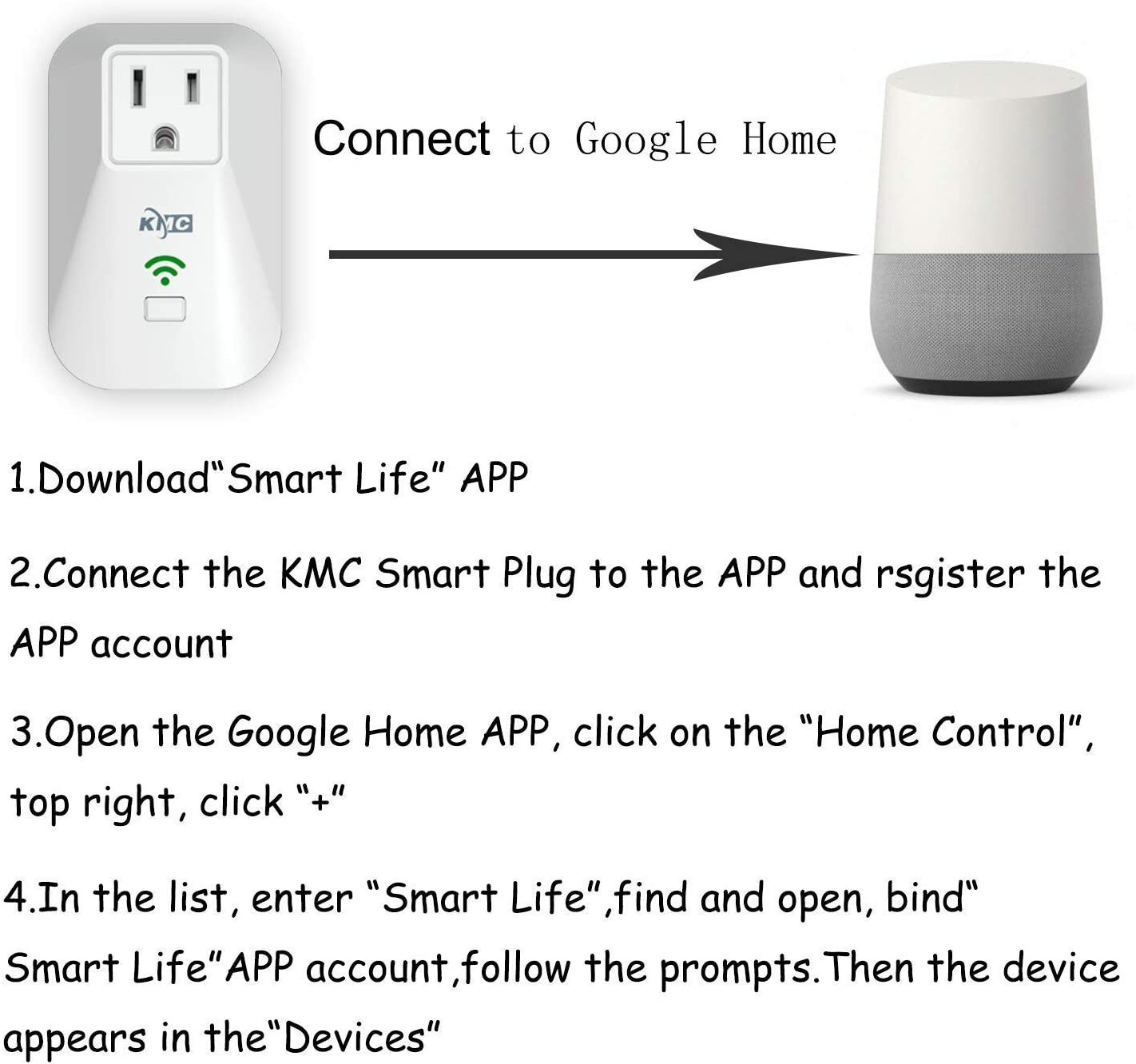 4Pack Smart Plug Wifi Switch Socket Outlet Compatible with Alexa GoogleAssistant