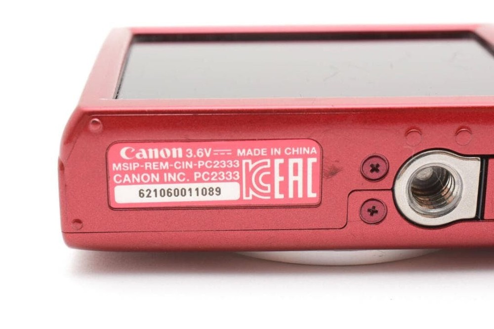 Canon IXY 200 Digital Camera Compact Red Tested Excellent Condition