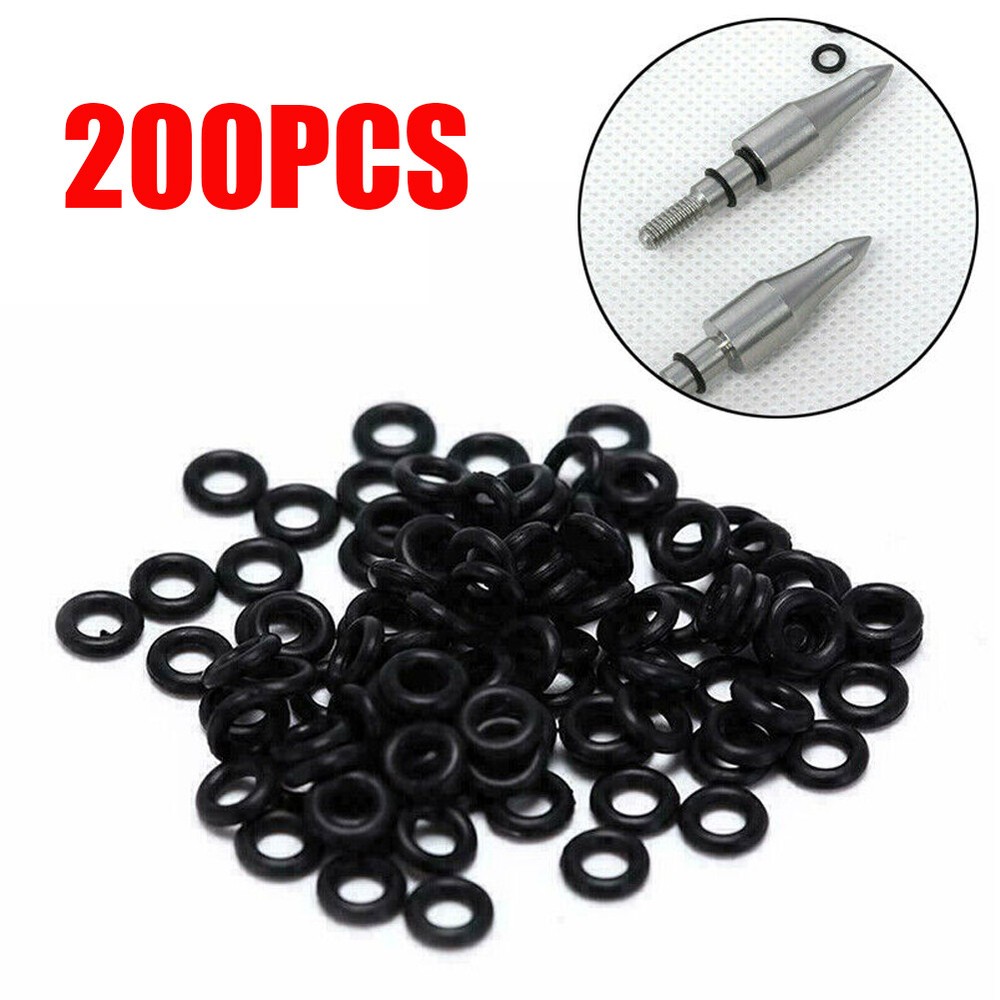 200PCS Archery Arrowhead Points Locks O Ring Rubber Washers Target Broadheads US