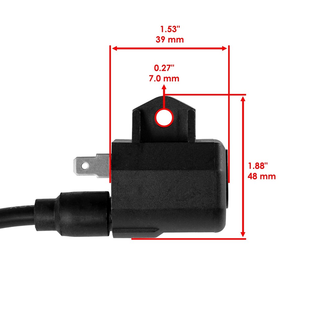 Ignition Coil with Spark Plug Boot Cap for Polaris Ranger 425 2004