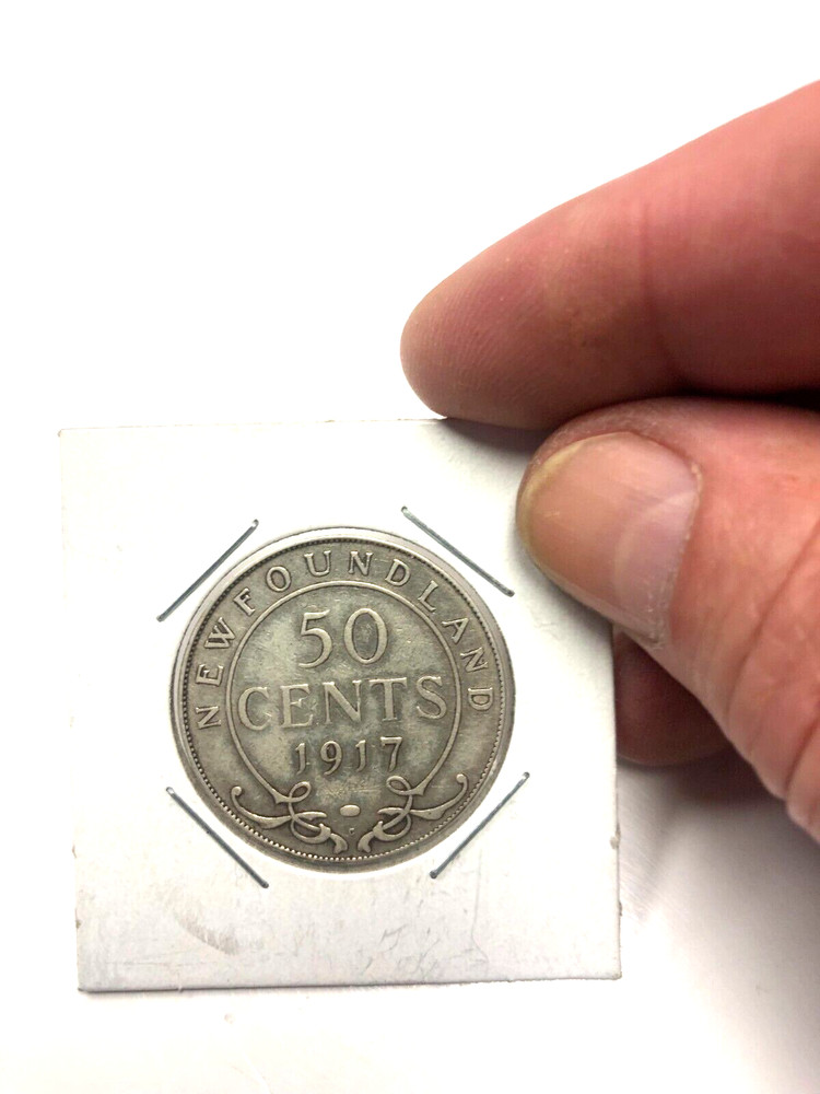 NEWFOUNDLAND 1917 50 CENT COIN