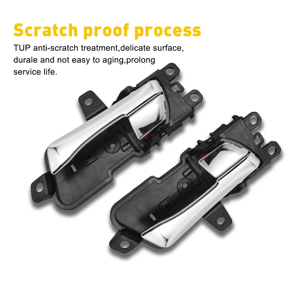 Front/Rear Left Right Inside Door Handle For Hyundai Sonata 2011-2015 Chrome EOA