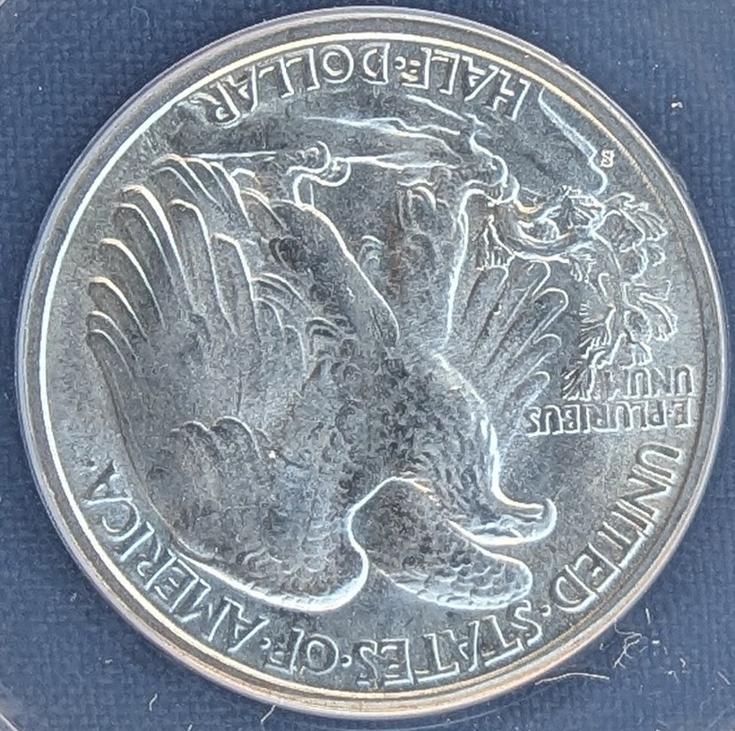 1943-S 50C Walking Liberty Half Dollar - MS64