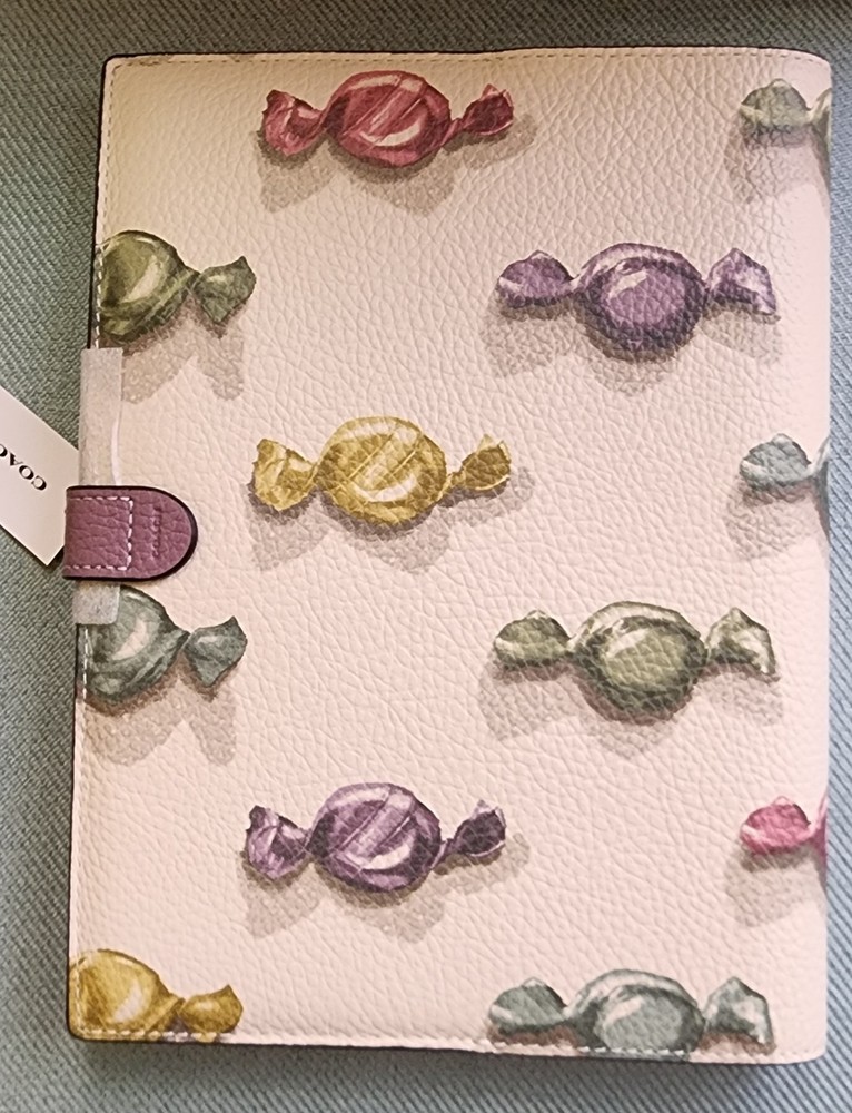 Coach Notebook With Candy Print NWT