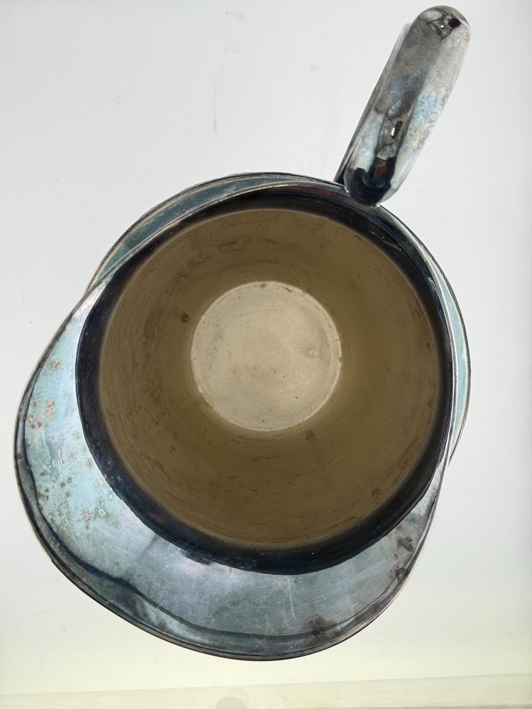 Antique WM Rogers Silverplate Pitcher Evan Dale Pattern Ornate Handle