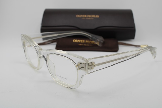 NEW OLIVER PEOPLES OV 5229 1101 BRADFORD CLEAR SILVER AUTHENTIC EYEGLASSES 50-20
