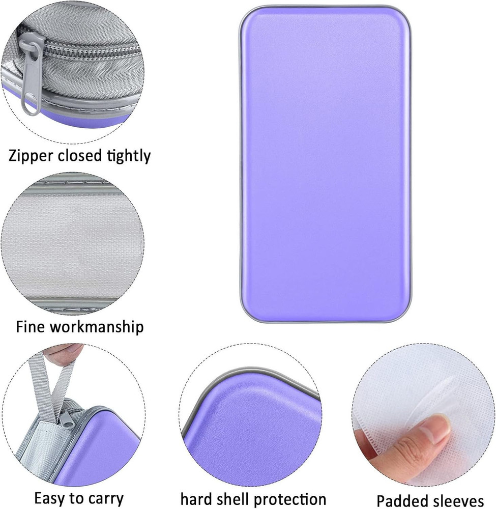 80 Capacity CD/DVD Case Holder, Hard Plastic CD DVD Disc Cases Storage Binder...