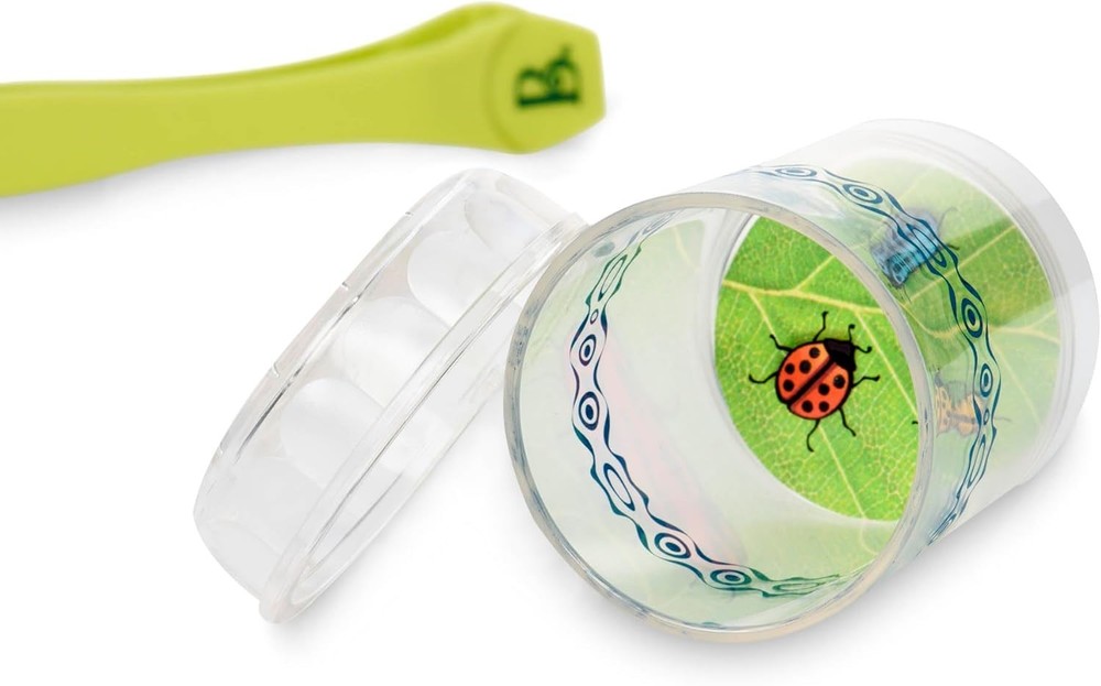 Bug Bungalow Insect Catching Kit with Mesh Case, Magnifying Container, Tweeze...