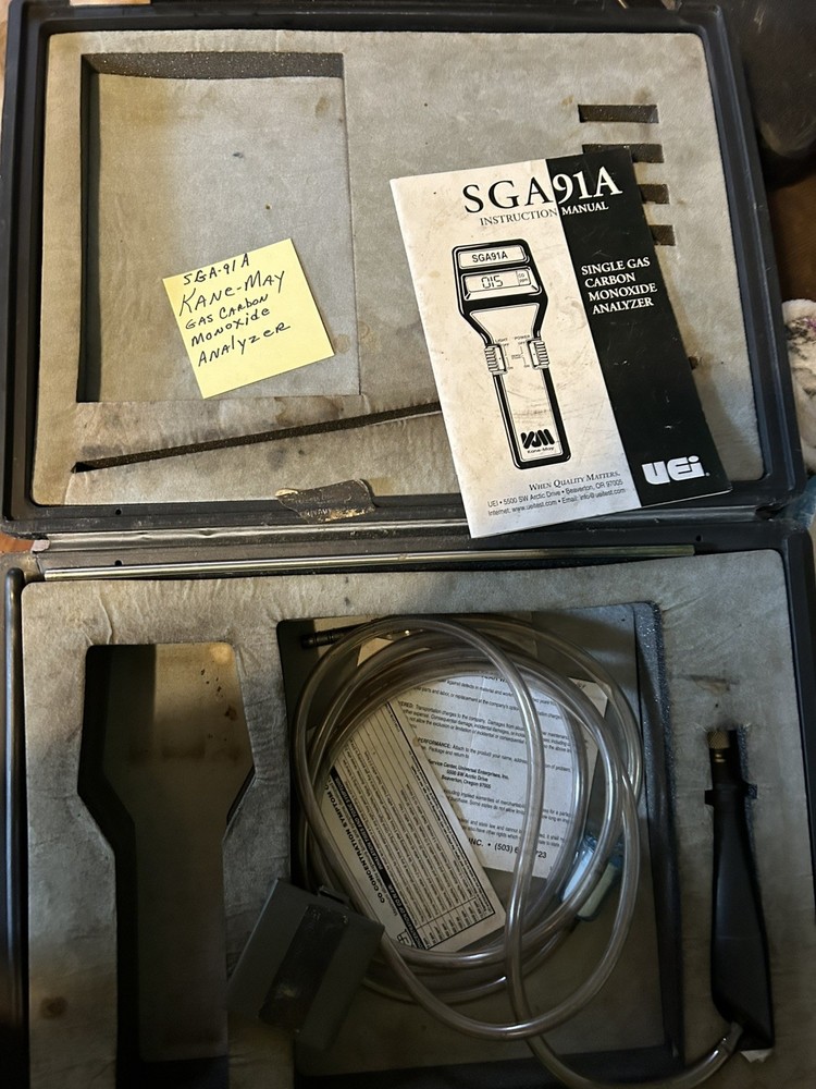 Kane-May SGA91A Single Gas Carbon Monoxide Analyzer With Case