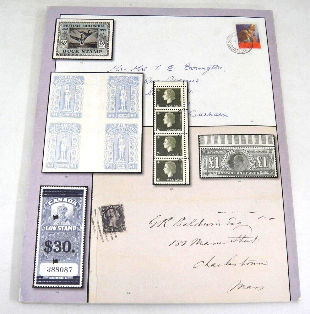 Firby Stamp Auction Catalog 2004 Worldwide Postal History Canada Admirals