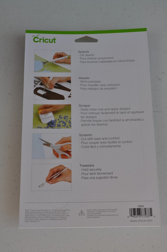 Cricut Basic Tool Set NEW Spatula Weeder Scraper Scissors Tweezers 2002050