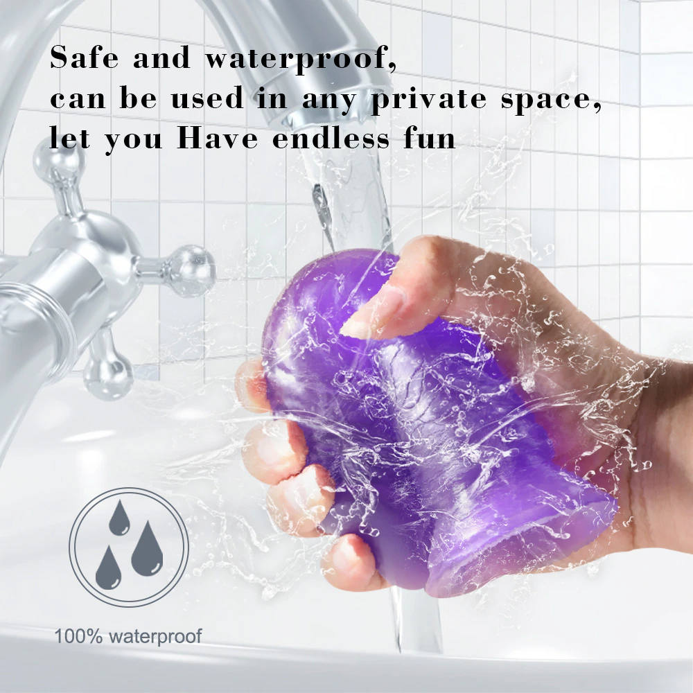 Jelly Dong Dildo Suction Cup G-Spot Waterproof Realistic Cock Veined Dildos Anal