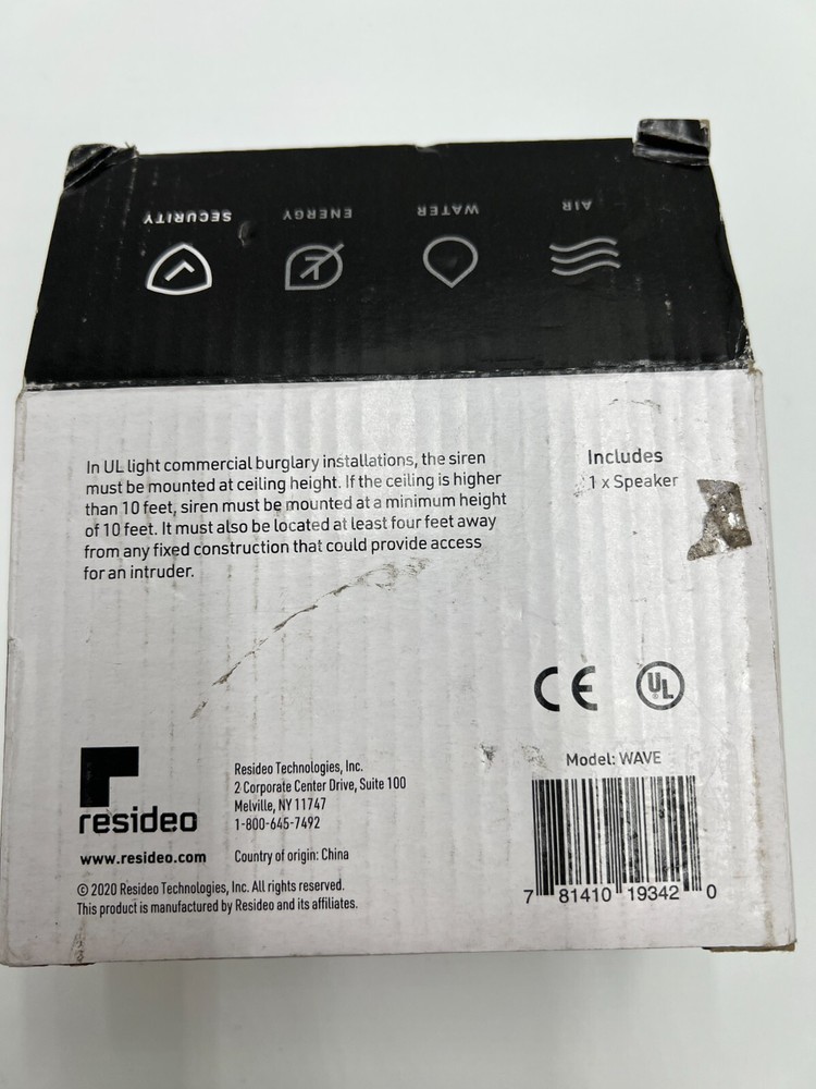 Resideo WAVE Indoor Speaker White