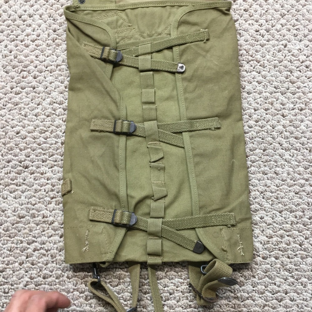 Original WW2 Dated US Army Haversack Marked 1942 Infantry Backpack 40s