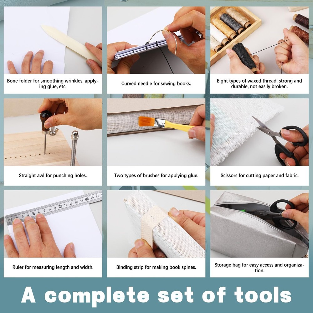 Book Binding Kit Book Press Tools Bookbinding Set