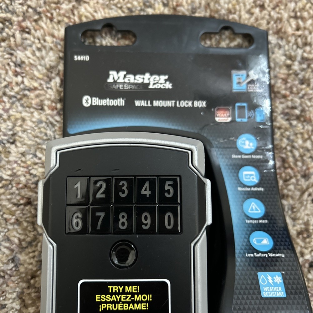 Master Lock 5441D Bluetooth Wall Mount locking storage Box