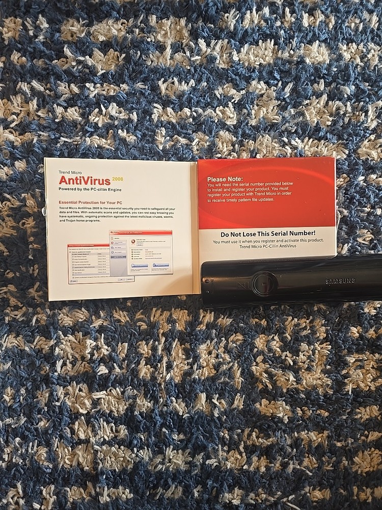 Trend Micro Antivirus 2008 Powered by PC-cillin Engine CD with Serial Number