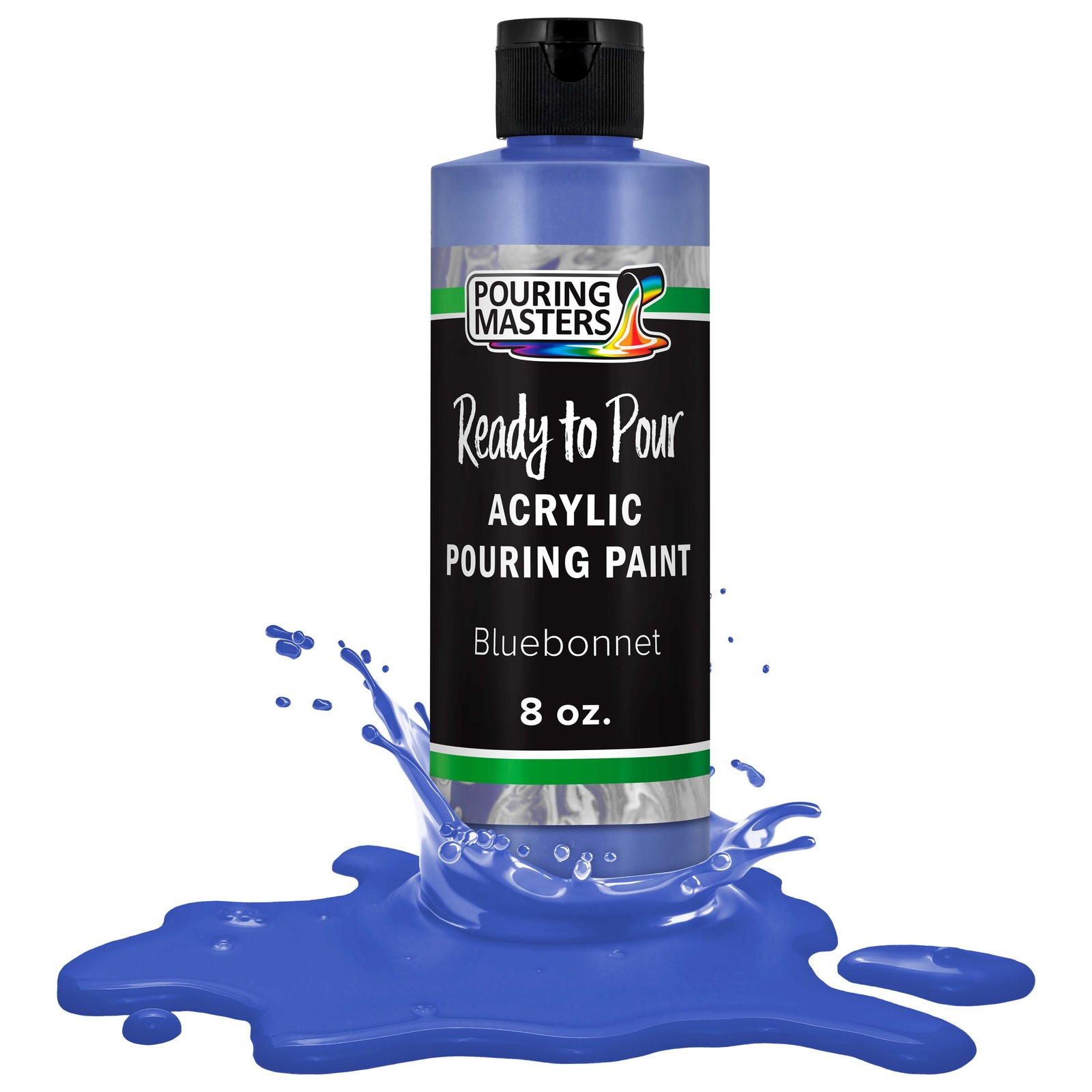 Pouring Masters Bluebonnet 8-Ounce Bottle of Water-Based Acrylic Pouring Paint