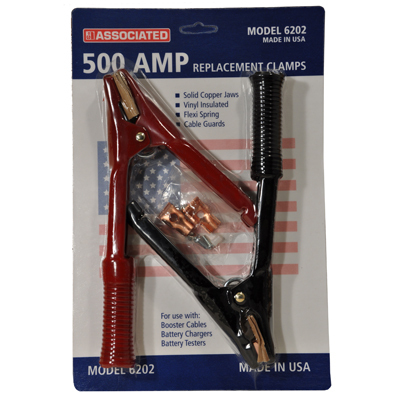 Associated 6202 Battery Booster Cable Clamps 500 Amp