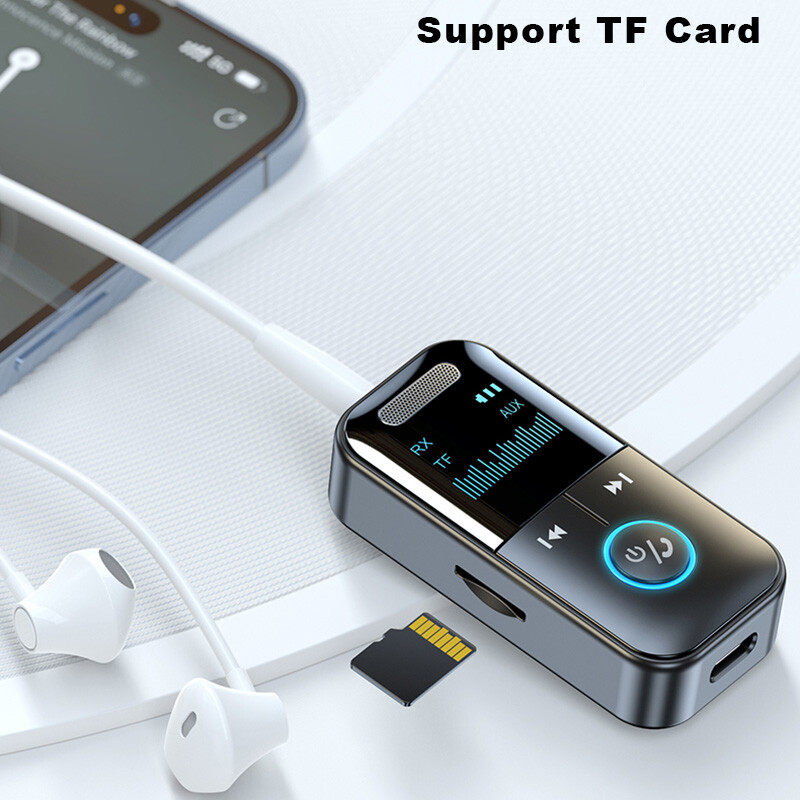 2025 Bluetooth Receiver Transmitter Wireless Audio Adapter MP3 Player 3.5mm Aux