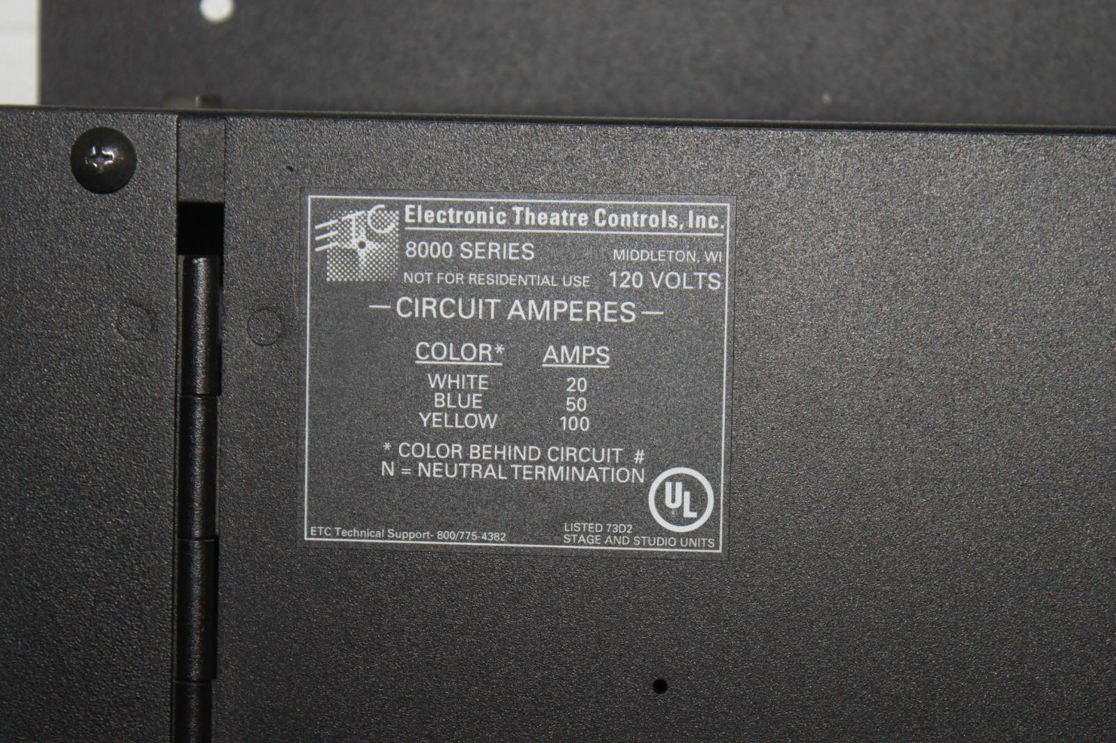 ETC 8000 SERIES STAGE PIN DISTRIBUTION PANEL BOX NEW