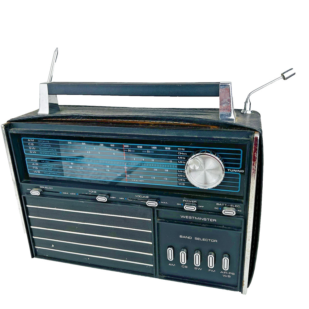 Vintage 70's 1425 Westminster Solid state World Time Ham operators multiband